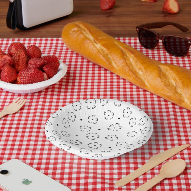 Personalized Floral Birthday Gift Folder Paper Plate (Picnic)