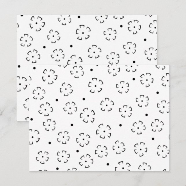 Personalized Floral Birthday Gift Folder Postcard (Front/Back)
