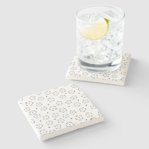 Personalized Floral Birthday Gift Folder Stone Coaster
