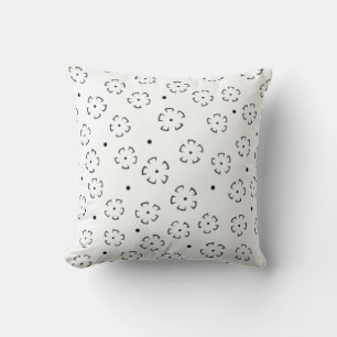 Personalized Floral Birthday Gift Folder Throw Pillow