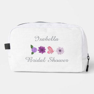 Personalized Floral Bridal Shower Gift, Wedding  Dopp Kit