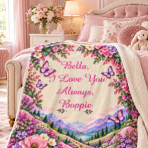 Personalized Floral Butterfly Kids Keepsake |