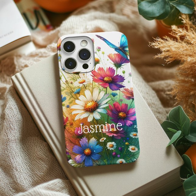 Personalized Floral & Butterfly Phone Case (Creator Uploaded)