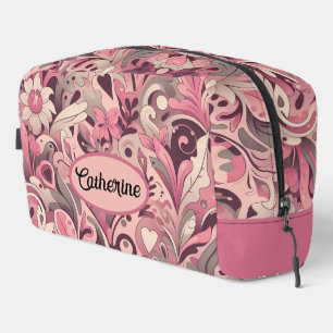 Personalized Floral Camouflage Dopp Kit
