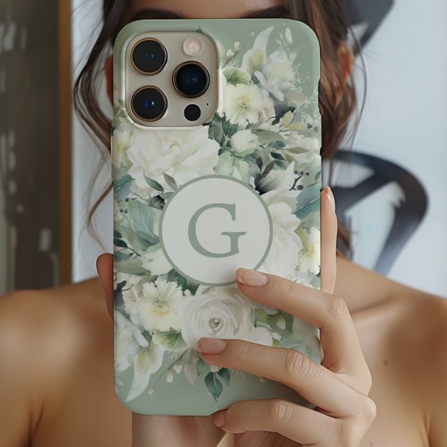 Personalized Floral Case-Mate Case-Mate iPhone Case (Creator Uploaded)