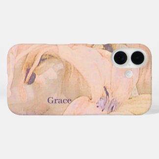 Personalized Floral iPhone 16 Case