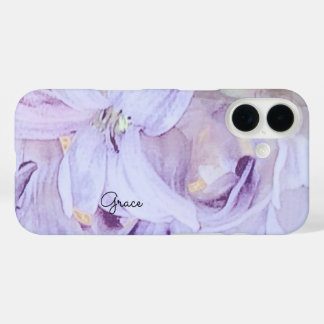 Personalized Floral  iPhone 16 Case