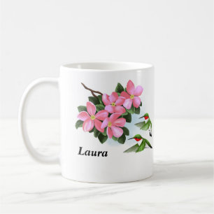 Personalized Floral Coffee Mug
