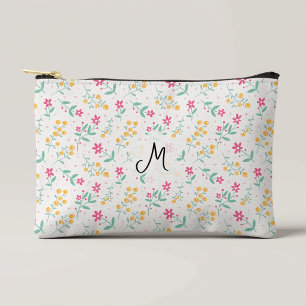 Personalized Floral Cosmetic Bag
