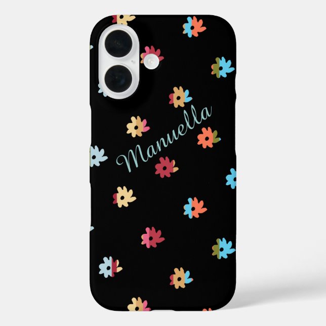 personalized floral design . coloured flowers Case-Mate iPhone case (Back)