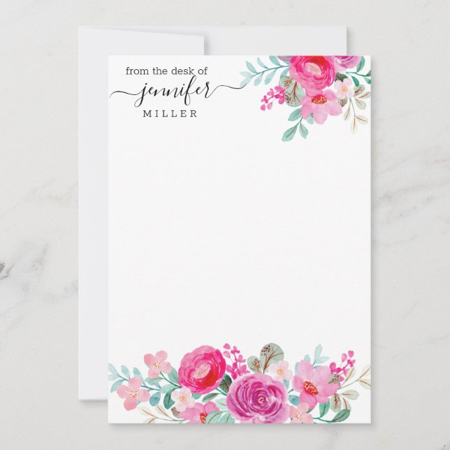 Personalized Floral Design Invitation (Front)