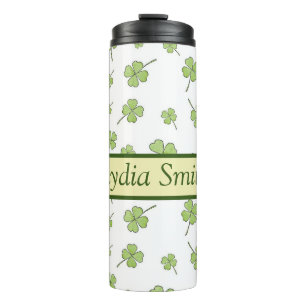 Personalized floral drink tumbler