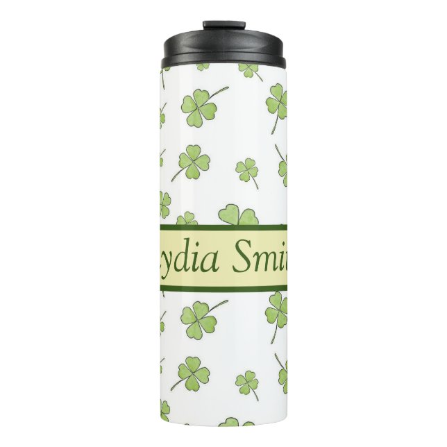 Personalized floral drink tumbler (Front)