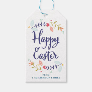 Personalized Floral Easter Gift Tags