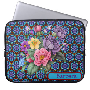 Personalized Floral Electronics Bag