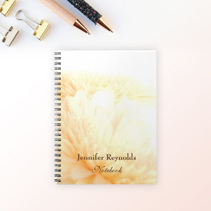 Personalized Floral & Elegant Golden Notebook