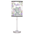 Personalized Floral Elephant Baby Girl Nursery