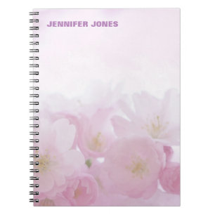 Personalized Floral Girly Cute Stylish Modern Pro Notebook