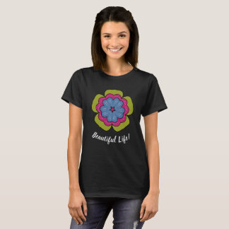 Personalized Floral Graphic Women's Basic T-Shirt