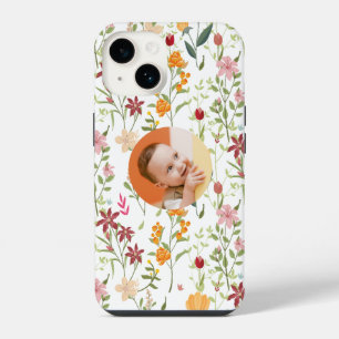 Personalized Floral iPhone Case – Add Your Photo