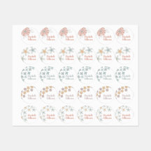 Personalized Floral Medley Kid’s Clothing Label