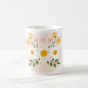 Personalized Floral Mom Mothers Day Coffee Mug