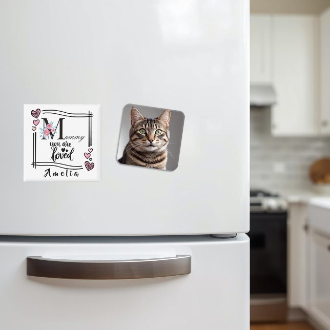 Personalized Floral Mommy Magnet (Creator Uploaded)