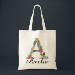 Personalized Floral Monogram Custom Name Botanical Tote Bag<br><div class="desc">Carry your essentials in blooming style with this personalized floral monogram tote bag, featuring a beautifully illustrated botanical initial paired with a customizable name for a one-of-a-kind design. Elegant, fresh, and timeless, this custom tote is perfect for daily errands, shopping trips, books, beach days, or as a thoughtful personalized gift....</div>