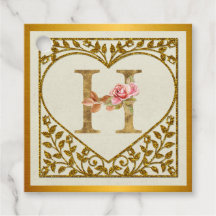 Personalized Floral Monogram, From A to Z 