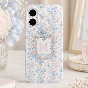 Personalized Floral Monogram Phone Case