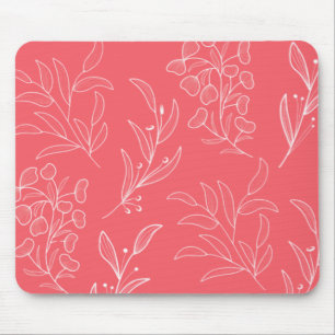 Personalized Floral Mouse Pad