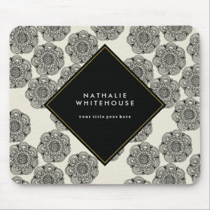 Personalized Floral Mousepad