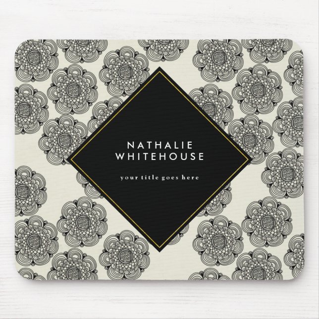 Personalized Floral Mousepad (Front)