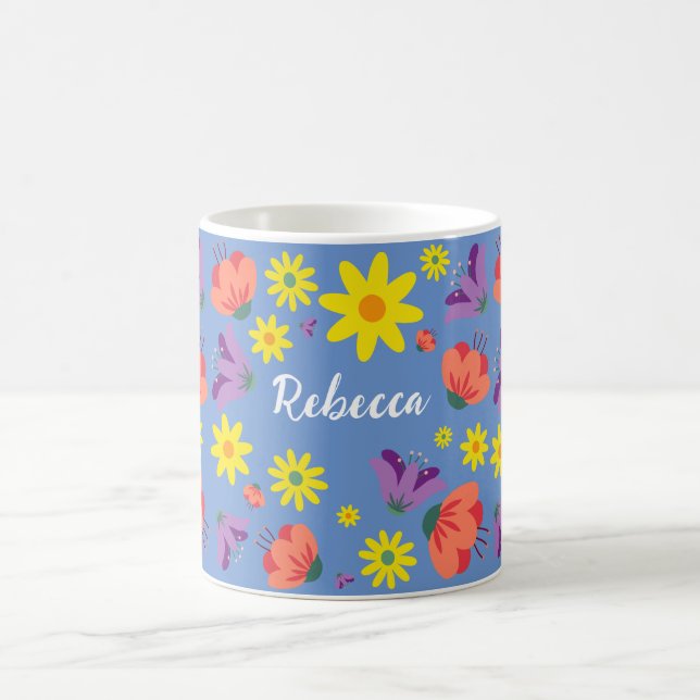Personalized Floral Mug (Center)