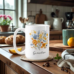 Personalized Floral Mug for Grandma with Love<br><div class="desc">Celebrate Grandma with this beautifully personalized floral mug! 🌸💖 Featuring elegant blooms in soft blue and turquoise tones, this mug adds charm to her morning coffee or tea. Customize with names or a sweet message to make her smile every day. ☕🌼 A perfect gift for Mother's Day, birthdays, or just...</div>