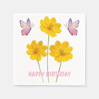 Personalized Floral Napkin