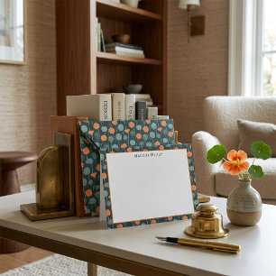 Personalized Floral Note Card