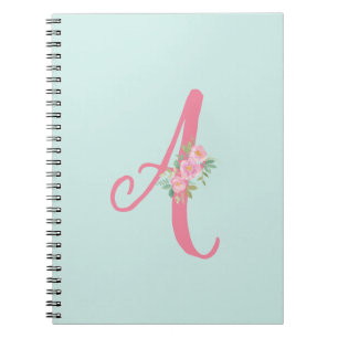 Personalized Floral Notebook