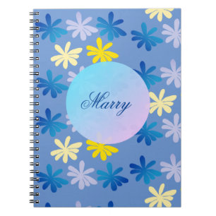 Personalized Floral Notebook