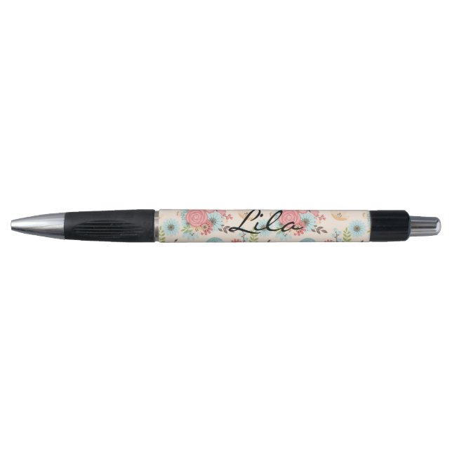 Personalized Floral Pen (Front)