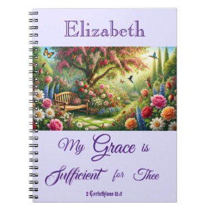 Personalized Floral Photo Notebook