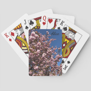 Personalized Floral Playing Cards