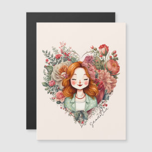 Personalized Floral Pretty Lady