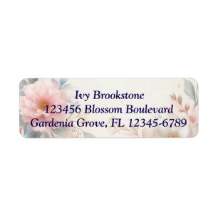 Personalized Floral Return Address Labels