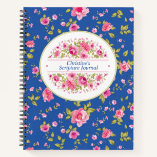 Personalized Floral Scripture Journal