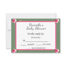 Personalized Floral Spray Baby Shower