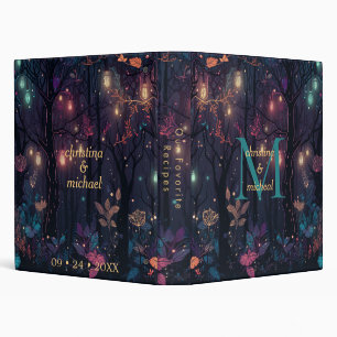Personalized Floral Spray Fantasy Art Binder