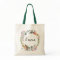 Personalized Floral Tote Bag