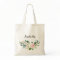 personalized Floral Tote Bag Bridesmaid