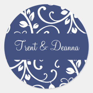 Personalized Floral Vine Envelope Sticker Seal